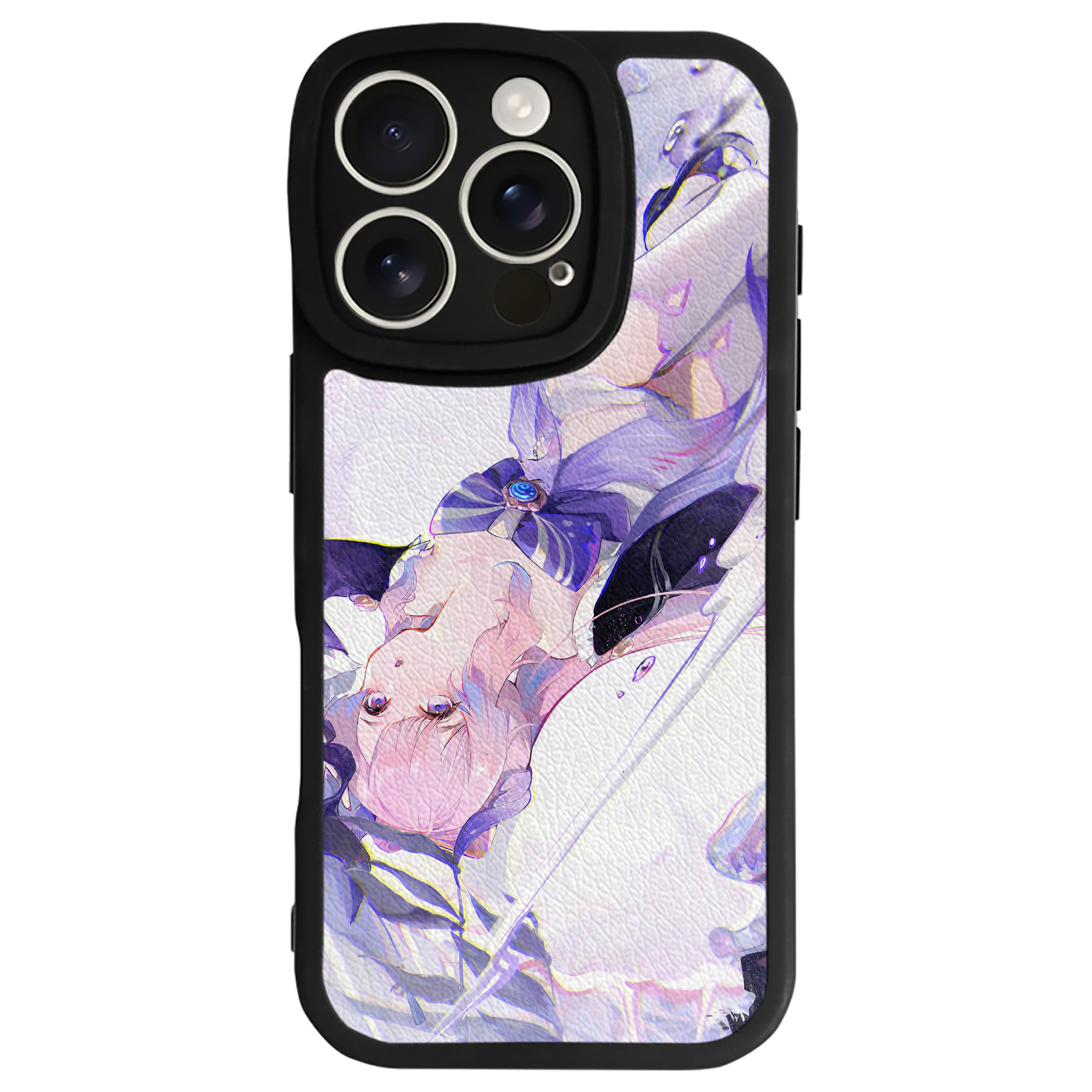 げんし神 genshin 【iPhone 16シリーズ対応】シリコンスマホケース（レザー調） 材質：シリコン